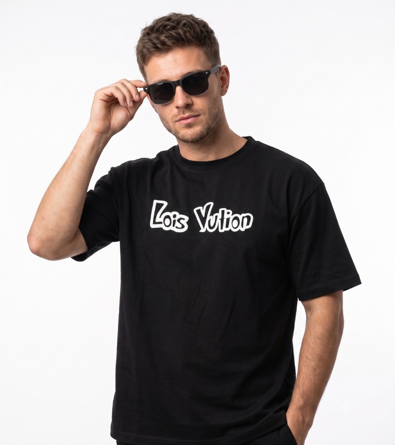 Louis Vuitton Signature Logo Oversized T-Shirt for Men