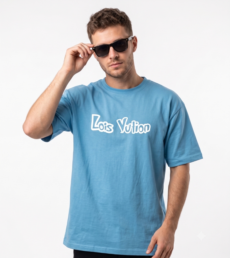 Louis Vuitton Signature Logo Oversized T-Shirt for Men