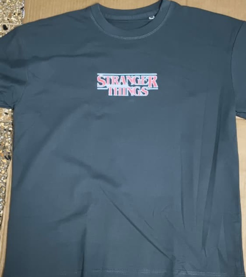Men's Stranger Things Inspired Oversized Graphic T-Shirt